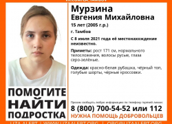 В Тамбове пропала 15-летняя девочка-подросток В Тамбове пропала 15-летняя девочка-подросток
