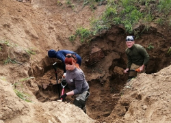 Студенты Жердевского колледжа обнаружили останки красноармейцев